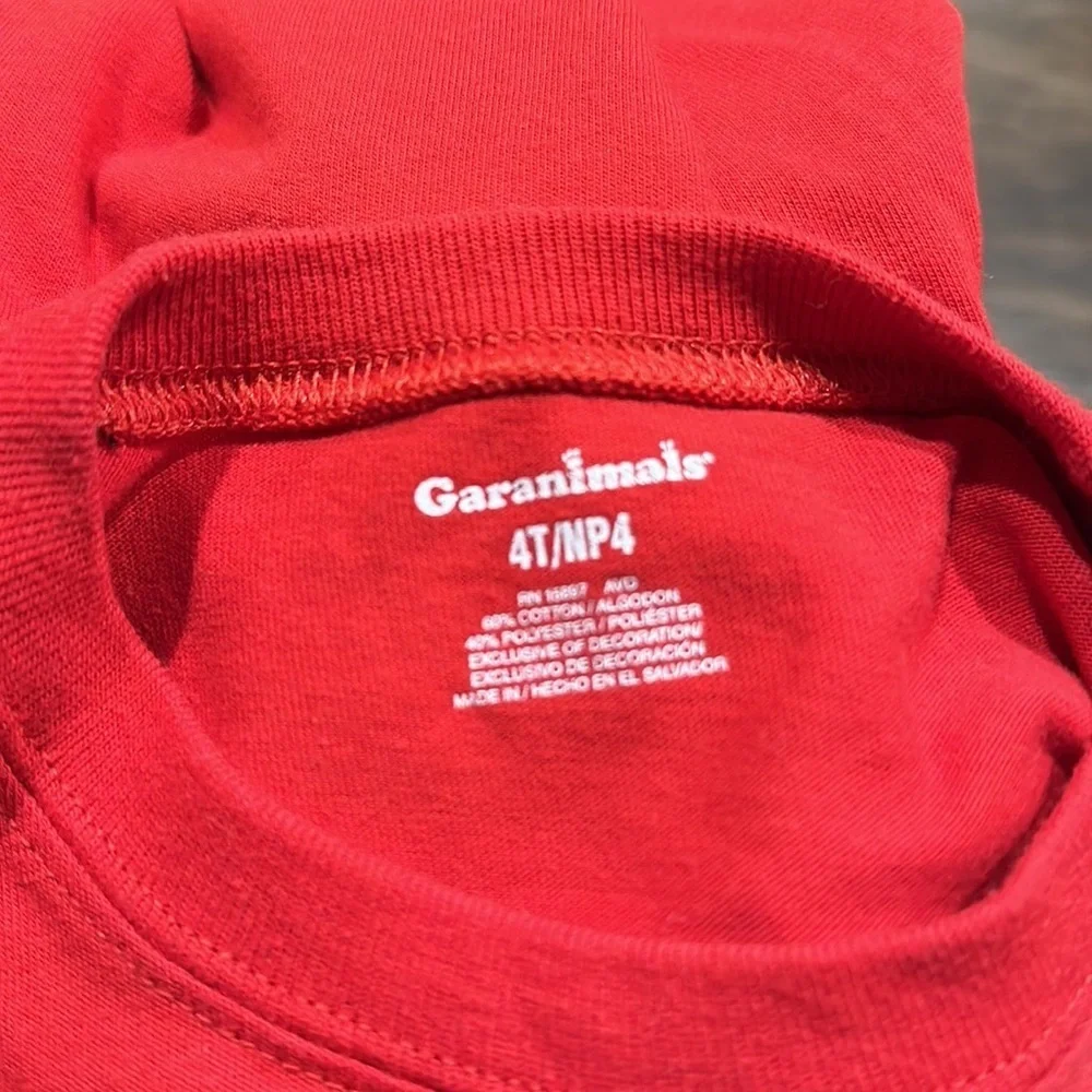 Boys Red Graphic Long-sleeve Tee Size 4T
